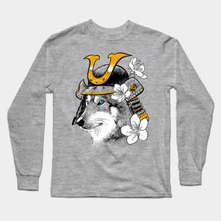 Samurai Wolf Long Sleeve T-Shirt